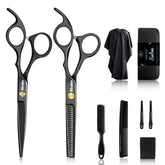 Sirabe ensemble ciseaux coiffure 10 pièces, kit polyvalent pour coupe et coiffage à domicile