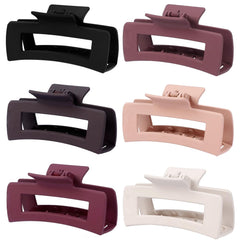 Sisiaipu clip cheveux gros rectangle noir, maintien sûr des cheveux épais.