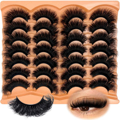Cils SISIYDY en vison synthétique, 20 mm, volume aérien.