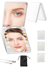 SisKokoro Miroir Compact 30x : détail précis pour retouches maquillage quotidiennes.