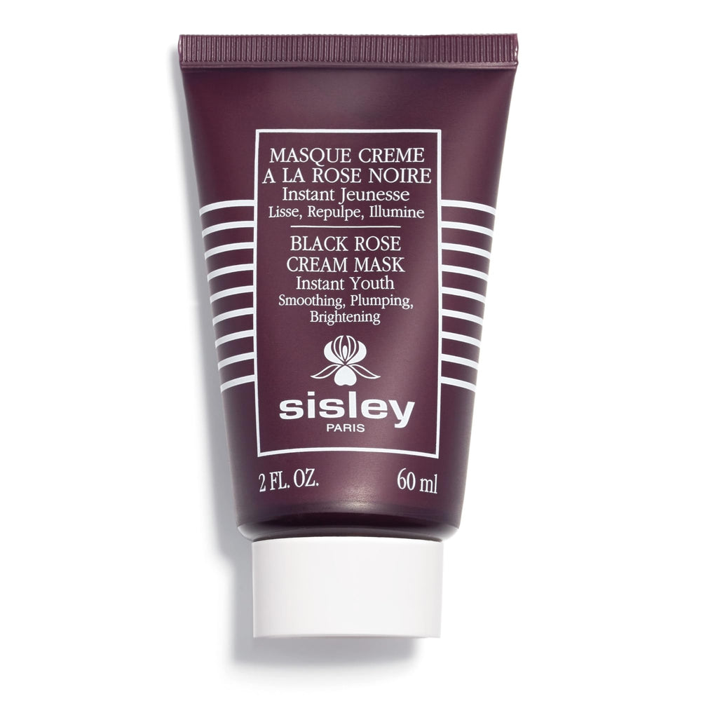 Masque Rose Noire de Sisley en pot, texture onctueuse pour hydratation rapide.
