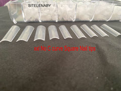 SITELENABY: emballage 500 ongles transparents, prêt à équiper votre salon.