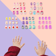 Lot de cinq boîtes d ongles SIUSIO pré-collés faciles à utiliser