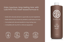 SJOLIE SUNLESS Luxe12: teinte violet sombre pour bronzer rapide.