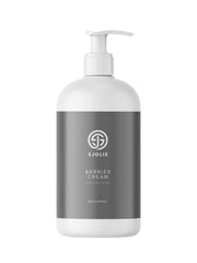 SJOLIE Pro Barrier Cream – bouteille: protection DHA pour un bronzage net et ciblé.