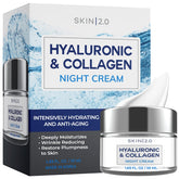 Skin 2.0 – crème nuit hydratante, hyaluronique et hydratation durable.