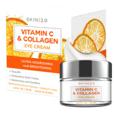 Skin 2.0 crème yeux vitamine C – bouteille, hydrate et illumine le regard.