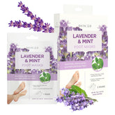 Skin 2.0 masque-pieds lavande menthe: application simple pour hydratation en profondeur