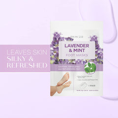 Skin 2.0 masque-pieds lavande menthe: relaxation après une longue journée