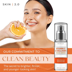 Goutte de sérum Skin 2.0 montrant l'hydratation rapide.