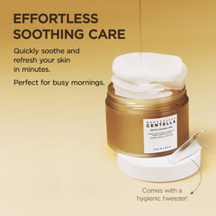 SKIN1004 Centella Quick Calming Pad – flacon et solution hydratante pour peau fraîche.