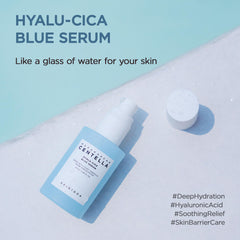 SKIN1004 Hyalu-Cica Blue Serum – goutte-dose facilitant l’application précise.