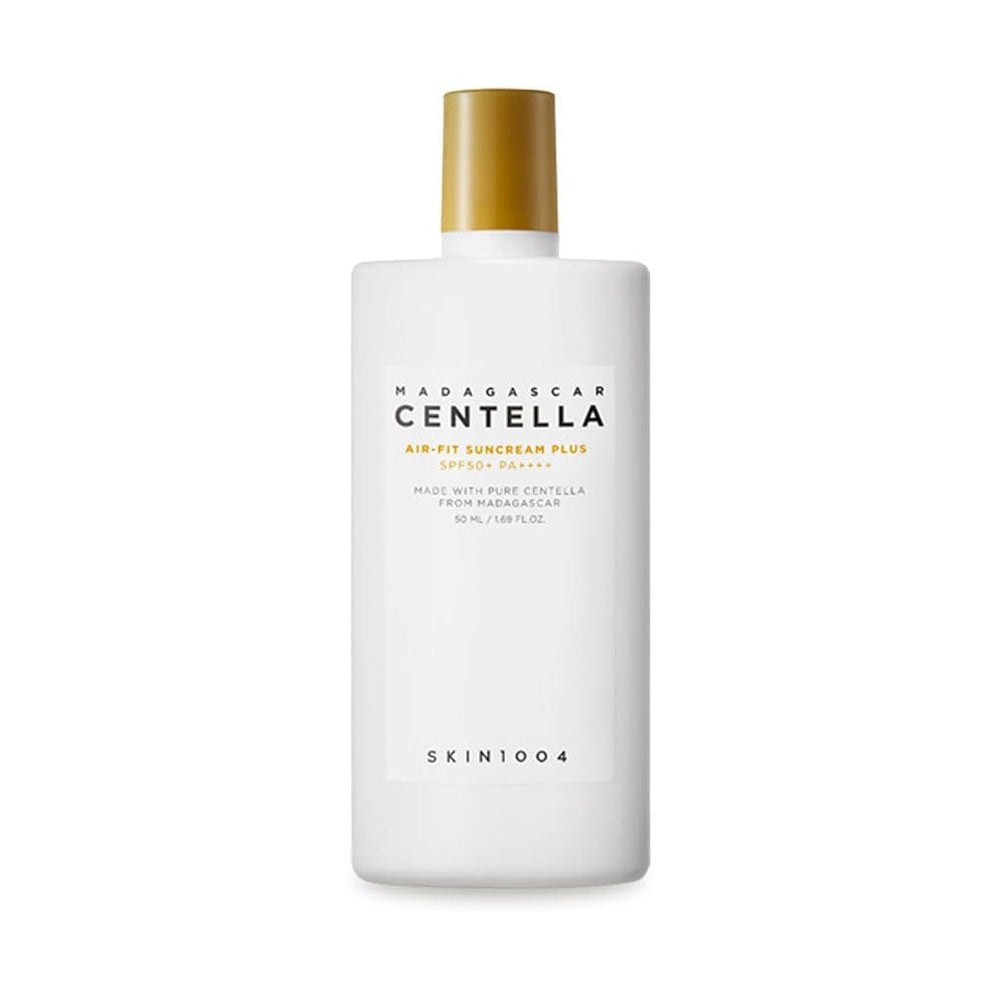 SKIN1004 Madagascar Centella Air-fit Suncream Plus flacon – protection UV légère et apaisement.