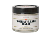 Skincando Combat Ready Skin Balm, bouteille 2oz, hydratation ciblée visage et mains.