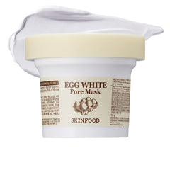 Masque blanc d'oeuf SKINFOOD 1957 texture argileuse pour pores resserrés