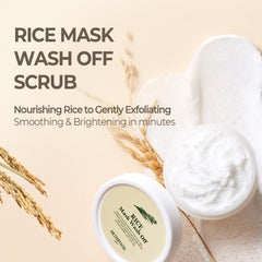 SKINFOOD Rice Mask Wash Off – application douce laissant la peau lisse