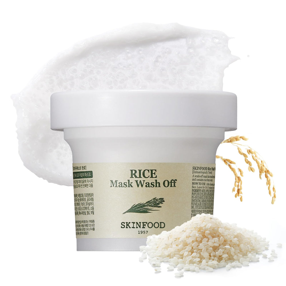 SKINFOOD Rice Mask Wash Off – texture crèmeuse qui hydrate en douceur