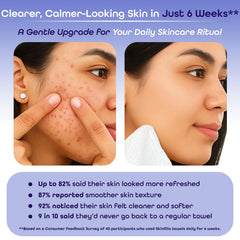 SkinMia lingettes-visage-xl textureées pour exfoliation légère et peau rafraîchie.