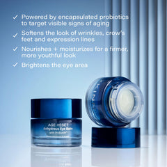 SKINN Age Reset texture anhydre, soin contour des yeux délicat.