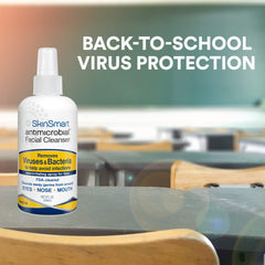 Label detail of SkinSmart showing natural antimicrobial agent concept for skin safety