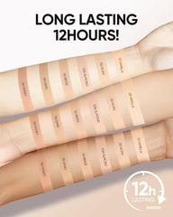 Fini satin-glow du SKINTIFIC Cushion Foundation sur le visage.