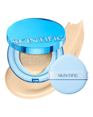 SKINTIFIC fond de teint cushion velours mat - couverture complète et fini homogène.