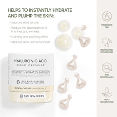 Skinworks Hyaluronique – capsules visage texture légère et agréable