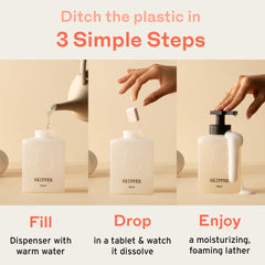 Recharge Skipper Tirtyl savon mousse pack 24x237ml, volume total pratique.