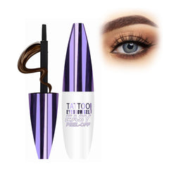 Sklight Peel Off Sourcils brun foncé — avant/après pour un look naturel durable.