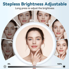 SKSFLY réglage de brillance par toucher long pour précision maquillage.