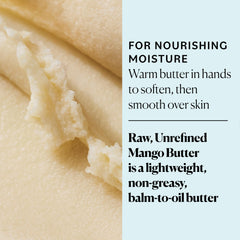 Sky Organics Beurre Mangue, application manuelle douce pour peau normale à sèche.