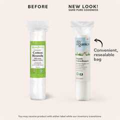Sky Organics disques coton doux: usage tonique et démaquillant en douceur