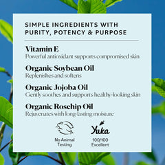 Sky Organics vitamine E huile visage — texture riche qui enveloppe la peau.