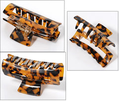 Barrette SL Sursarbelor banane acétate carreaux noirs, tendance et maintien sûr