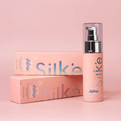 Cheveux brillants et soyeux après Silk'e Heat Defense.