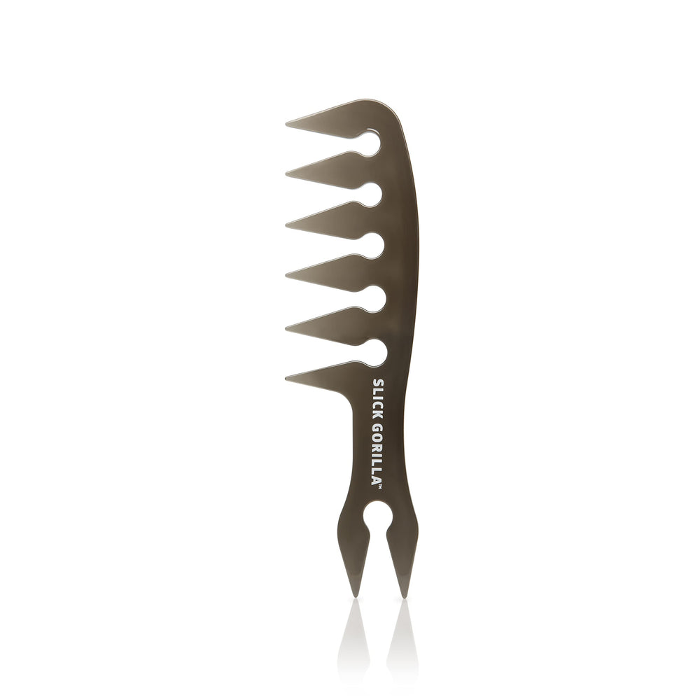Slick Gorilla Texture Comb avec dents rondes pour démêlage doux et fluide.