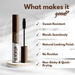 SLICKUP Stylo brun – brosse-mascara pour retouches rapides et propres