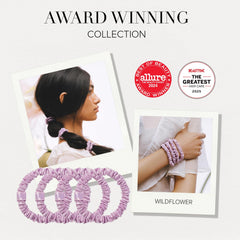 SLIP Skinny Scrunchies anti-casse protégeant les mèches toute la journée.