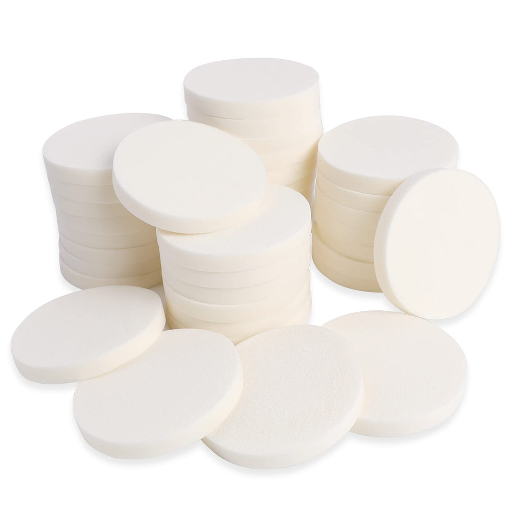Éponge Sliverdew poudre blanche, ronde et douce, idéal pour une couverture uniforme.