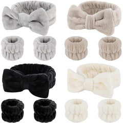 SLNZAPTY bandeau visage microfibre noir, évite les éclaboussures et garde les cheveux secs