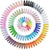 Pinces SLYFTE mini 1-2 pouce, lot de 120, couleurs vives pour coiffure durable.