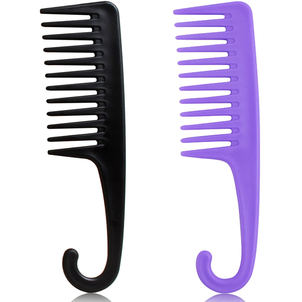 SmaringWing peigne dents larges pour douche démêle en douceur les boucles mouillées.