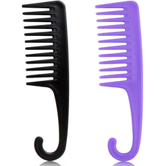 SmaringWing peigne dents larges pour douche démêle en douceur les boucles mouillées.