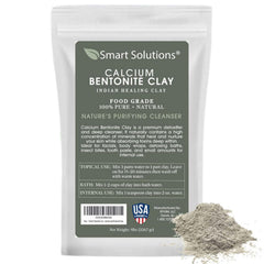 Smart Solutions argile bentonite – poudre brute, prête pour masques DIY.