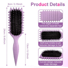 SmartBest Candy Brush avec poignee ergonomique pour un coiffage precise.