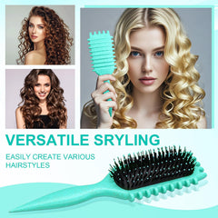 SMARTBEST Candy Brush, poignee-ergonomique pour coiffage confortable et precis.