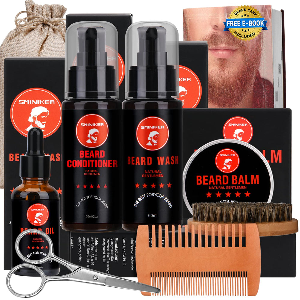 Huile barbe SMINIKER (30 ml) nourrit et hydrate la peau sous la barbe