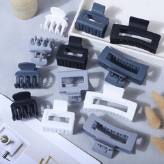 Clips SMKSL grand carré, prise robuste pour chignons volumineux.