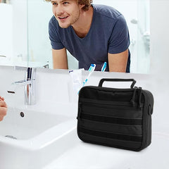 Trousse SMONT homme avec multiples poches indépendantes pour tout organiser.