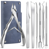 SMZHealing ensemble pédicure 7-en-1, kit complet pour soins des ongles, pratique à domicile.